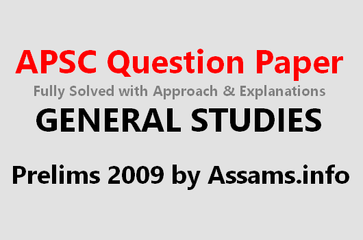 Solved APSC Question Paper