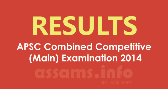 APSC 2014 Mains Exam Result