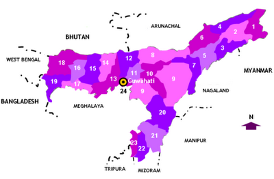 Assam Map