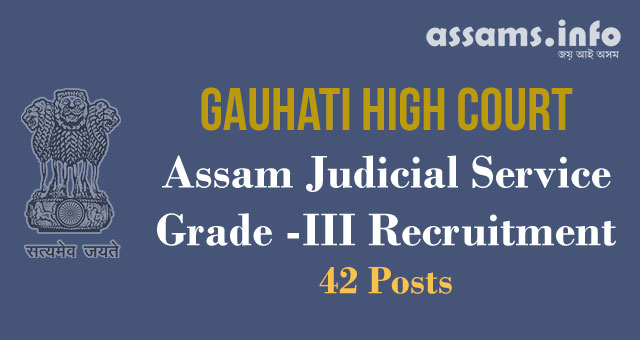 Gauhati High Court Assam Judicial Service Job 2018