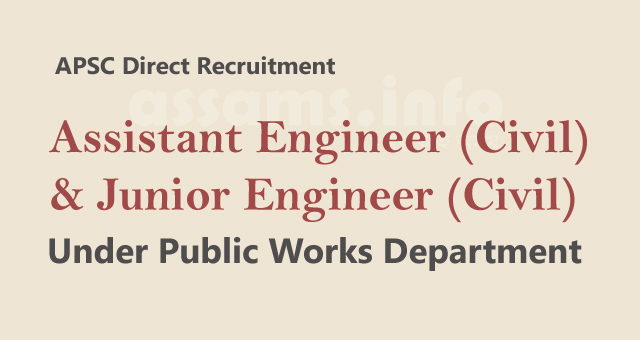 APSC AE JE recruitment